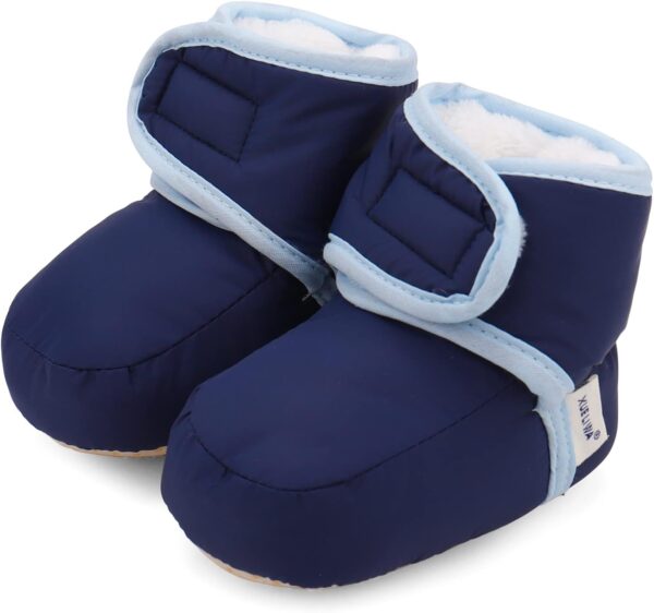 610SwVfGnzL._AC_SL1500_.jpg LACOFIA Kapcie-Buciki Niemowlęce Zimowe Antypoślizgowe z Miękką Podeszwą dla Chłopców i Dziewczynek