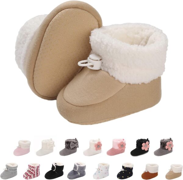 JAN & JUL Botki Zimowe Dziecięce Wodoodporne Polar Sherpa Elastyczna Podeszwa