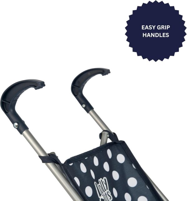 Wózek dla Lalek Spacerowy Parasolka, Lekki, Składany, Do Zabawy w Role, Dla Dzieci 2+