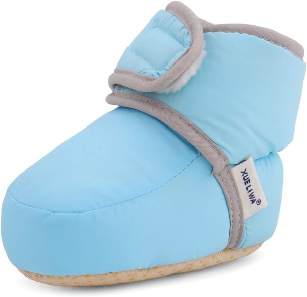 61mRVFEU5wL._AC_SL1500_.jpg LACOFIA Kapcie-Buciki Niemowlęce Zimowe Antypoślizgowe z Miękką Podeszwą dla Chłopców i Dziewczynek