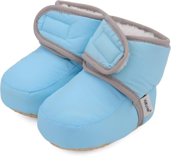 61uVN7tWEEL._AC_SL1500_.jpg LACOFIA Kapcie-Buciki Niemowlęce Zimowe Antypoślizgowe z Miękką Podeszwą dla Chłopców i Dziewczynek