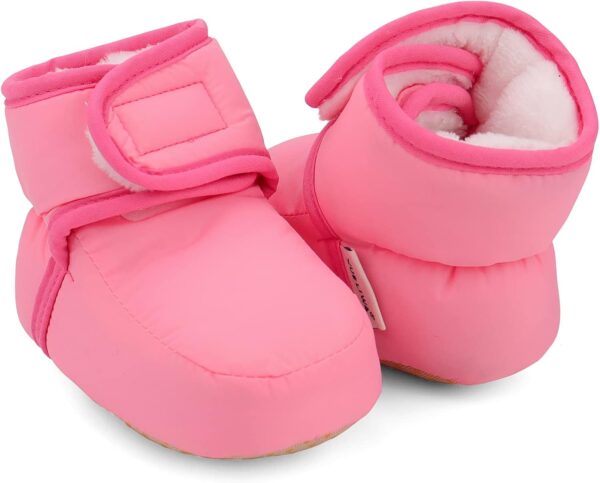 61uocu5jejL._AC_SL1500_.jpg LACOFIA Kapcie-Buciki Niemowlęce Zimowe Antypoślizgowe z Miękką Podeszwą dla Chłopców i Dziewczynek