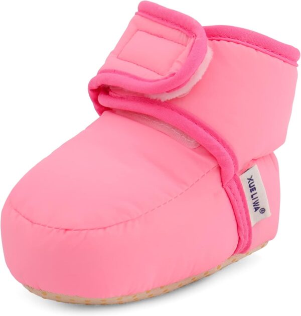 61zlnoOjAWL._AC_SL1500_.jpg LACOFIA Kapcie-Buciki Niemowlęce Zimowe Antypoślizgowe z Miękką Podeszwą dla Chłopców i Dziewczynek