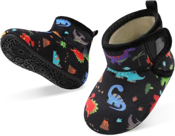 JOINFREE Kapcie Dziecięce Buciki Domowe Antypoślizgowa Gumowa Podeszwa Polar Unisex