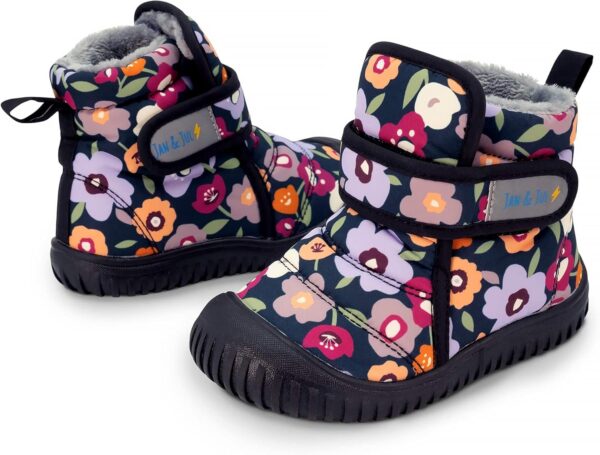 JAN & JUL Botki Zimowe Dziecięce Wodoodporne Polar Sherpa Elastyczna Podeszwa