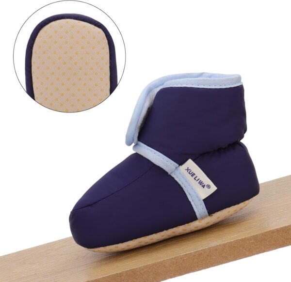 71AkEmfQB4L._AC_SL1500_.jpg LACOFIA Kapcie-Buciki Niemowlęce Zimowe Antypoślizgowe z Miękką Podeszwą dla Chłopców i Dziewczynek