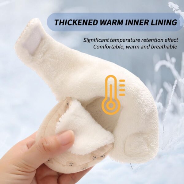 Zimowe Buciki Niemowlęce Ocieplane Polarem Kapcie Niechodki Antypoślizgowe 0-18 M (Unisex)