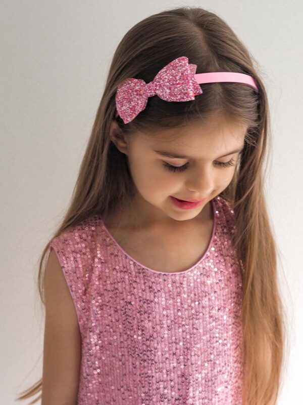 Miipat Elegancka Sukienka Dziewczęca Aksamit/Cekiny Tiul Księżniczka na Wesele Urodziny Święta