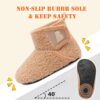 JOINFREE Kapcie Dziecięce Buciki Domowe Antypoślizgowa Gumowa Podeszwa Polar Unisex