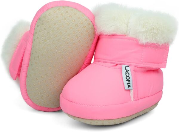 Buciki Niemowlęce Zimowe Wodoodporne Niechodki Antypoślizgowe Rzepy (0-18 M) Unisex