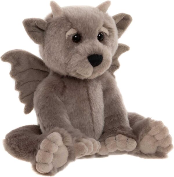 Charlie Bears Bearhouse Moat Pluszak Gargulec (20 cm) Szara Maskotka Kolekcjonerska