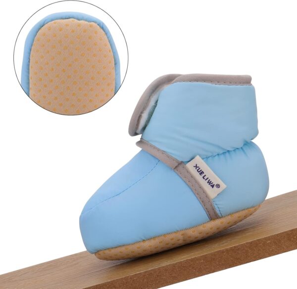 71PZbBomZtL._AC_SL1500_.jpg LACOFIA Kapcie-Buciki Niemowlęce Zimowe Antypoślizgowe z Miękką Podeszwą dla Chłopców i Dziewczynek