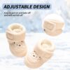 Zimowe Buciki Niemowlęce Ocieplane Polarem Kapcie Niechodki Antypoślizgowe 0-18 M (Unisex)