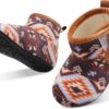 JOINFREE Kapcie Dziecięce Buciki Domowe Antypoślizgowa Gumowa Podeszwa Polar Unisex