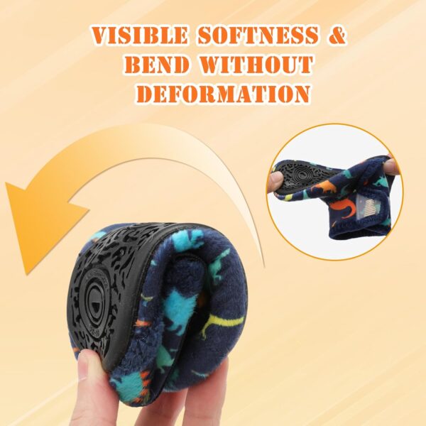 JOINFREE Kapcie Dziecięce Buciki Domowe Antypoślizgowa Gumowa Podeszwa Polar Unisex