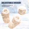 Zimowe Buciki Niemowlęce Ocieplane Polarem Kapcie Niechodki Antypoślizgowe 0-18 M (Unisex)