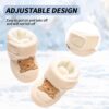 Zimowe Buciki Niemowlęce Ocieplane Polarem Kapcie Niechodki Antypoślizgowe 0-18 M (Unisex)