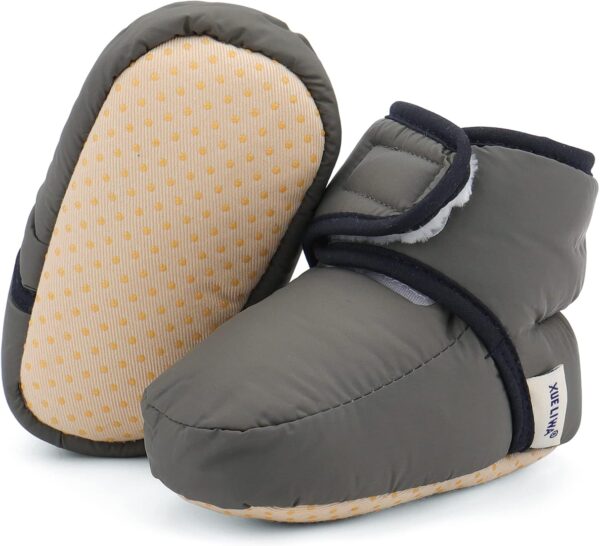 71e0rEI99CL._AC_SL1500_.jpg LACOFIA Kapcie-Buciki Niemowlęce Zimowe Antypoślizgowe z Miękką Podeszwą dla Chłopców i Dziewczynek