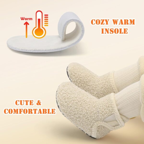 JOINFREE Kapcie Dziecięce Buciki Domowe Antypoślizgowa Gumowa Podeszwa Polar Unisex