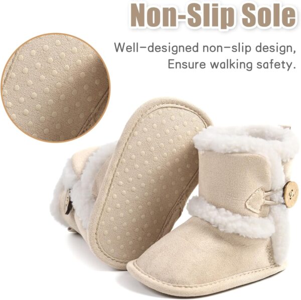 JAN & JUL Botki Zimowe Dziecięce Wodoodporne Polar Sherpa Elastyczna Podeszwa