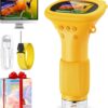 71tKm-gaWGL._AC_SL1500_.jpg Mikroskop Cyfrowy Kieszonkowy dla Dzieci, Ekran HD 2.0", USB, Podświetlenie LED, Pomarańczowy