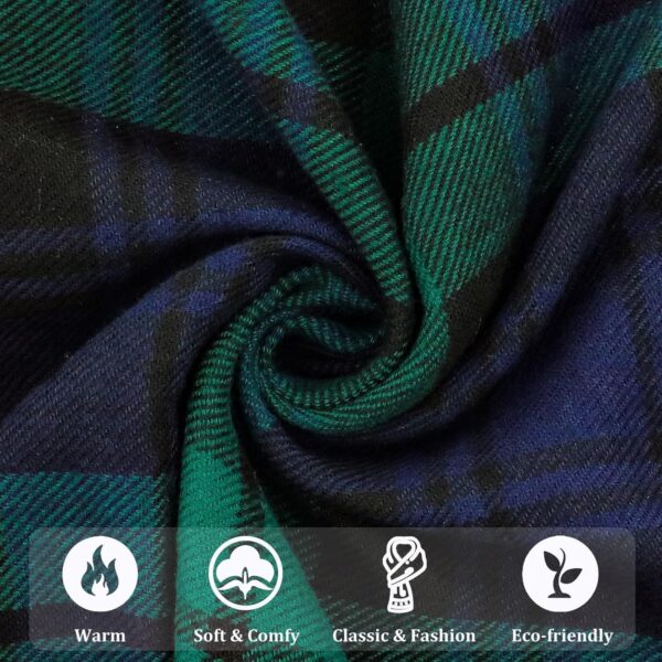 Szalik Damski Męski Unisex Długi Lekki Wzór Krata (Jesień/Zima) 190x33 cm