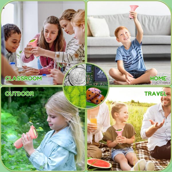 812ohaniKPL._AC_SL1500_.jpg Mikroskop Cyfrowy Kieszonkowy dla Dzieci, Ekran HD 2.0", USB, Podświetlenie LED, Pomarańczowy