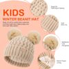 81AUdcAlDnL._AC_SL1500_-4.jpg Zestaw 2 Czapki Zimowe Dziecięce (0-36 M) Podwójny Pompon Ciepły Akryl Polar (Unisex)
