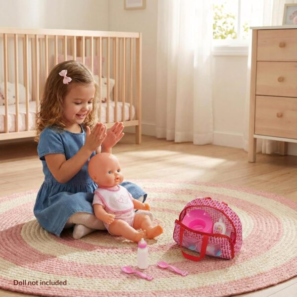Zestaw BiBi Doll Akcesoria dla Lalek 18 el. Karmienie i Pielęgnacja, Torba, Dla Dzieci 3+