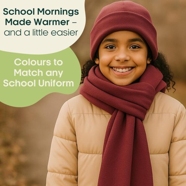 Szalik Dziecięcy Mikropolar Termiczny Unisex do Szkoły (2-12 lat) Anty-Pilling