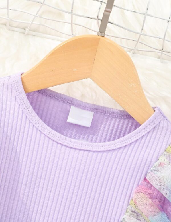 Sukienka Dziewczęca Prążkowana Długi Rękaw Na Każde Święta (1-6) Lat