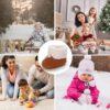 Zimowe Buciki Niemowlęce Ocieplane Polarem Kapcie Niechodki Antypoślizgowe 0-18 M (Unisex)