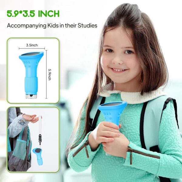 81PfmdaDOfL._AC_SL1500_.jpg Mikroskop Cyfrowy Kieszonkowy dla Dzieci, Ekran HD 2.0", USB, Podświetlenie LED, Pomarańczowy