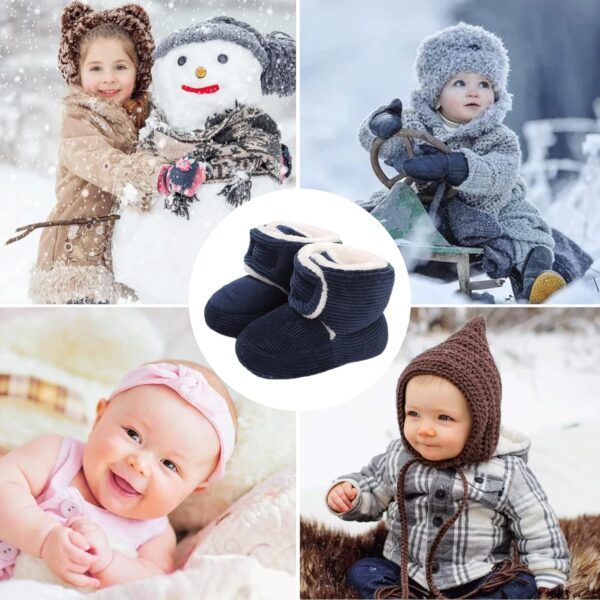 JAN & JUL Botki Zimowe Dziecięce Wodoodporne Polar Sherpa Elastyczna Podeszwa