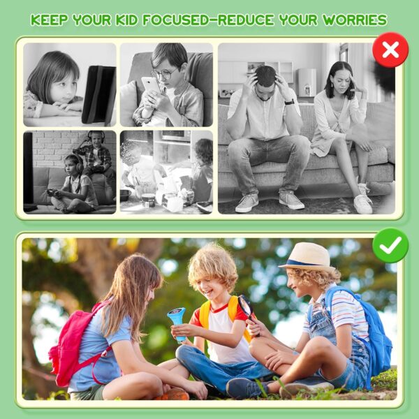 81jWoU1enaL._AC_SL1500_.jpg Mikroskop Cyfrowy Kieszonkowy dla Dzieci, Ekran HD 2.0", USB, Podświetlenie LED, Pomarańczowy