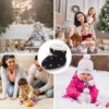 Zimowe Buciki Niemowlęce Ocieplane Polarem Kapcie Niechodki Antypoślizgowe 0-18 M (Unisex)