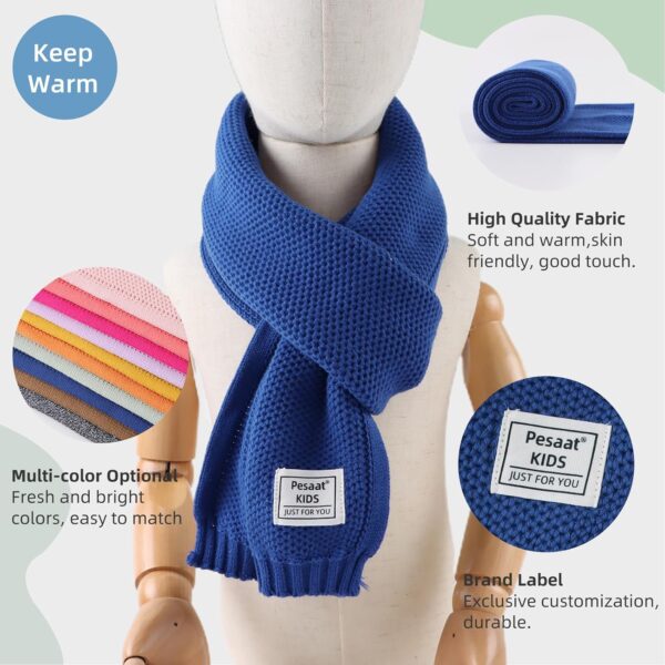 Komin Bawełniany Dziecięcy Unisex Dzianinowy Szalik Pętla (3-15 Lat) 140x18 cm