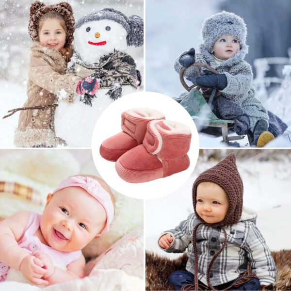 JAN & JUL Botki Zimowe Dziecięce Wodoodporne Polar Sherpa Elastyczna Podeszwa