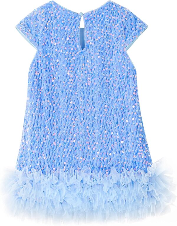 Miipat Elegancka Sukienka Dziewczęca Aksamit/Cekiny Tiul Księżniczka na Wesele Urodziny Święta