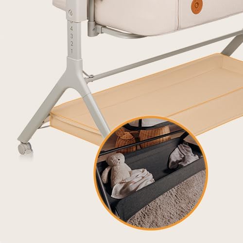 41SMG1eFZYL._AC_ Lionelo Leonie Plus Łóżeczko Dostawne 3w1 z Funkcją Kołyski i Materacem T25