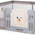 512QDpKuaL._AC_SL1250_ Chipolino Kojec Amico drzwi 180 x 200 cm 2 pierścienie torba do przechowywania od 1 roku beżowy