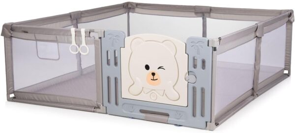 Chipolino Kojec Amico drzwi 180 x 200 cm 2 pierścienie torba do przechowywania od 1 roku beżowy