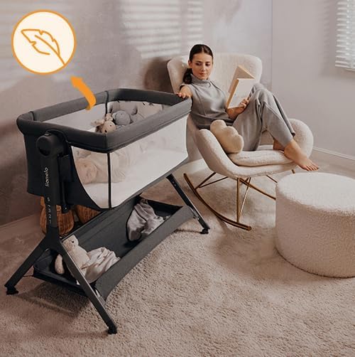 513O0w-1O0L._AC_ Lionelo Leonie Plus Łóżeczko Dostawne 3w1 z Funkcją Kołyski i Materacem T25