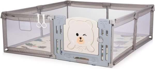 Chipolino Kojec Amico drzwi 180 x 200 cm 2 pierścienie torba do przechowywania od 1 roku beżowy