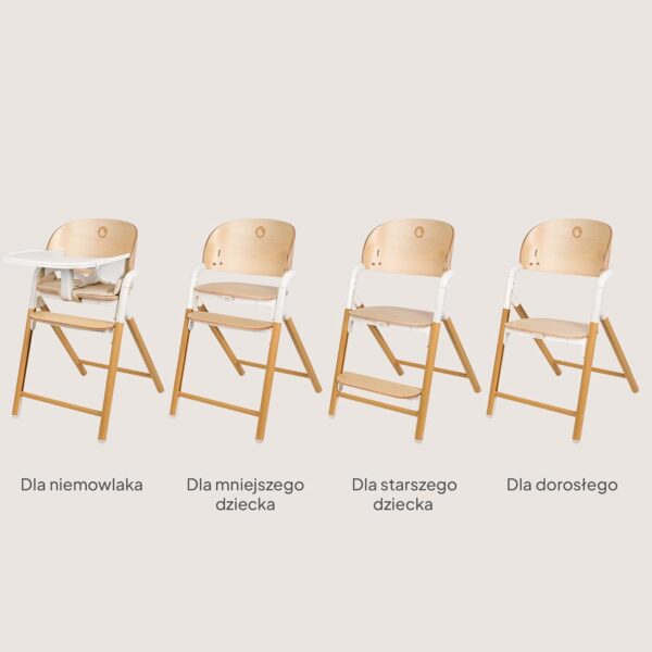 61Sqe9OjgNL._AC_SL1500_ Lionelo Celia Krzesełko do karmienia 2w1 Drewniane do 90kg Szare