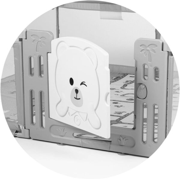 Chipolino Kojec Amico drzwi 180 x 200 cm 2 pierścienie torba do przechowywania od 1 roku beżowy