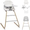61qTTgwvyXL._AC_SL1500_ Lionelo Dalia Krzesełko do karmienia 2w1 do 60kg Szare Drewniane