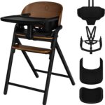 Lionelo Celia Krzesełko do karmienia 2w1 Drewniane do 90kg Szare