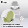 Lionelo Maya Krzesełko do karmienia 2w1 Drewniane do 25kg Szare