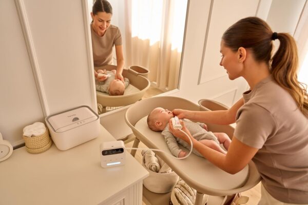 Lionelo Rosie Mobilny Przewijak dla Niemowląt z Regulacją Wysokości i Organizerem